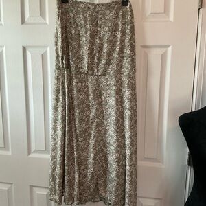 Altar'd State Floral Patterned Maxi Skirt, Size Medium